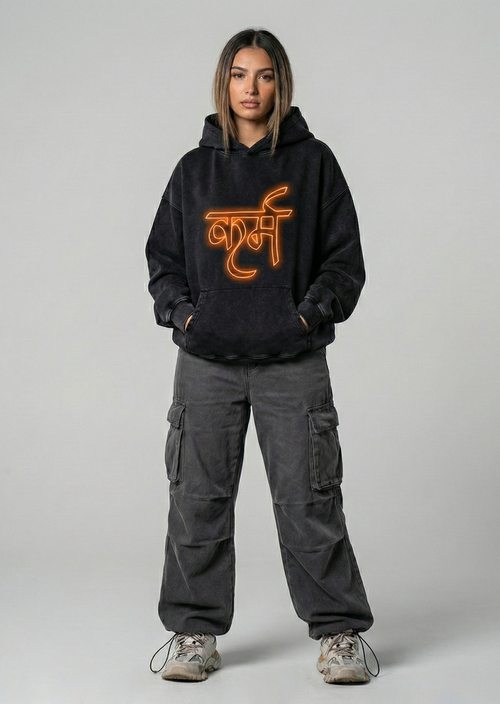 Karma Neon Oversized Pullover